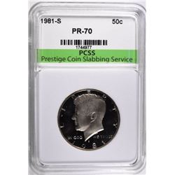 1981-S KENNEDY HALF DOLLAR PCSS PERFECT GEM PROOF