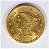 Image 1 : 1904 $2.5 GOLD LIBERTY GEM BU