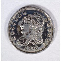 1833 BUST HALF DIME AU/BU
