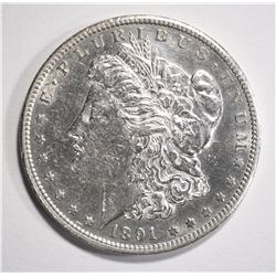 1891-S MORGAN DOLLAR AU/BU
