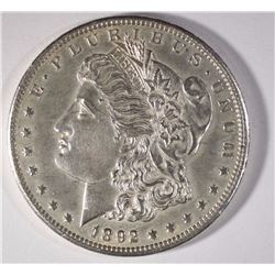 1892-CC MORGAN DOLLAR AU/BU