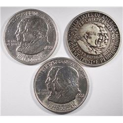 2 1923-S MONROE & 1952 W/C COMMEMS