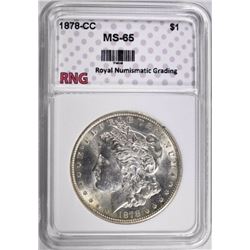 1878-CC MORGAN DOLLAR RNG GEM BU