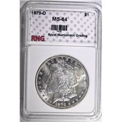 1879-O MORGAN DOLLAR RNG CH BU