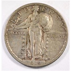 1919-S STANDING LIBERTY QUARTER ORIGINAL XF+