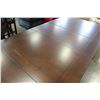 Image 2 : NEW HOME ELEGANCE MODERN DINING TABLE WITH JACKNIFE LEAF, RETAIL $1199