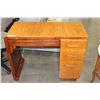 Image 1 : MAPLE 4-DRAWER VINTAGE SINGLE PEDESTLE DESK