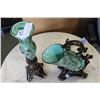 Image 1 : DEOCRATIVE WINE HOLDER AND CANDLESTICK