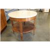 Image 2 : ROUND ITALIAN MARBLE TOP ENDTABLE