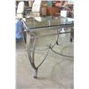Image 2 : SQUARE IRON GLASSTOP COFFEE TABLE