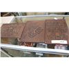 Image 1 : THREE CARVED PLAQUES