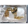 Image 2 : ESTATE LAVALIERE RHINESTONE AND BLUE STONE NECKLACE AND RHINESTONE RING