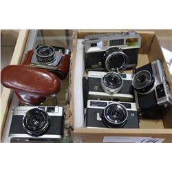 BOX OF 35MM CAMERAS