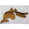 Image 3 : TWO FIRST NATIONS CARVINGS ORCA AND KINGFISHER