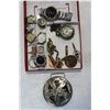 Image 2 : TRAY OF ESTATE WATCHES BELT BUCKLE ETC