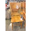 Image 2 : SIX OAK PRESSBACK CHAIRS
