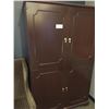 Image 1 : 6.6' DARK WOOD COAT CLOSET