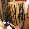 Image 1 : LOT OF 4' FOLDING TABLES, WITH CART