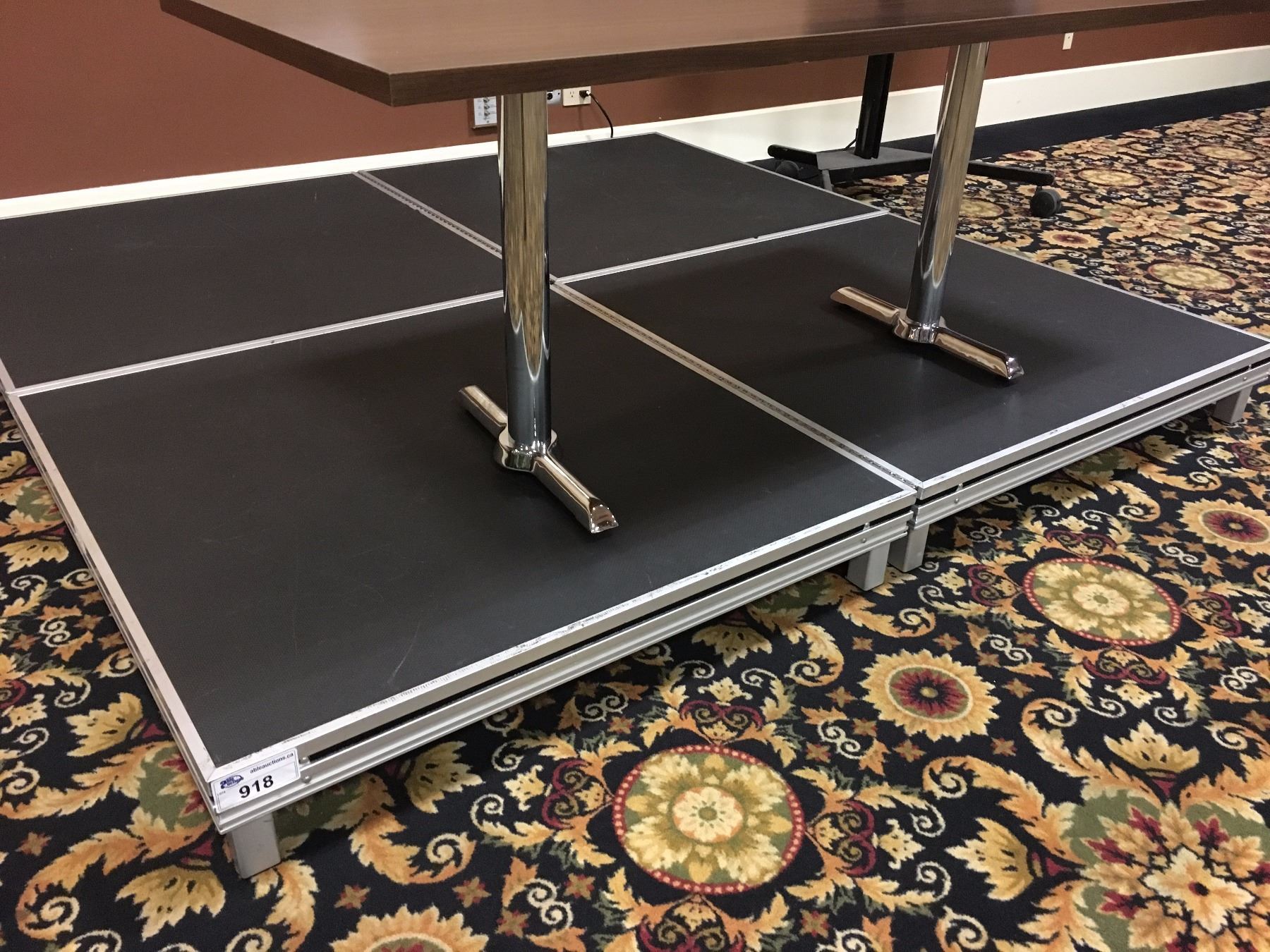 8' X 4' FOLDING, PORTABLE 8'' RISER, BUILT BY CANADELL STAGING