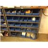 Image 2 : 6 BAYS OF 5 SHELF QUANTUM METAL WRACKING PLUS CONTENTS INCLUDING ALL BLUE BINS CONTAINING PLUMBING S