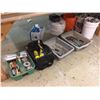 Image 2 : 4' X 8' WOODEN SHOP TABLE WITH ALL CONTENTS BELOW