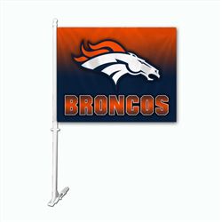 BRONCOS CAR FLAG