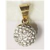 Image 1 : #3-10K YELLOW GOLD CRYSTAL SPHERE PENDANT