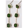 Image 2 : #18-14K YELLOW GOLD 6 NATURAL CHROME DIOPSIDE