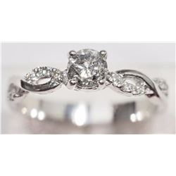 #21-14K WHITE GOLD DIAMOND (0.51CT) ELEGANT