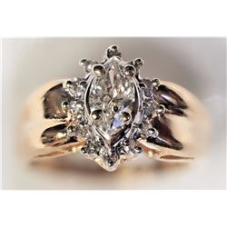 #23-14K YELLOW GOLD DIAMOND(0.40CT) AND