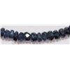Image 2 : #26-NATURAL DARK BLUE SAPPHIRE BEAD NECKLACE
