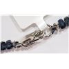 Image 3 : #26-NATURAL DARK BLUE SAPPHIRE BEAD NECKLACE