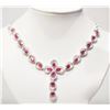 Image 1 : #33-STERLING SILVER RUBY(13.0CT) AND CUBIC ZIRCONI