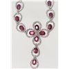 Image 2 : #33-STERLING SILVER RUBY(13.0CT) AND CUBIC ZIRCONI