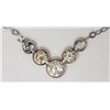 Image 1 : #36-10K WHITE GOLD DIAMOND(0.71CT) NECKLACE