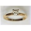 Image 1 : #41-14K YELLOW GOLD DIAMOND(0.33CT) SOLITAIRE RING