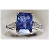 Image 2 : #43-14K WHITE GOLD TANZANITE(2.35CT) AND 2