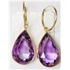 Image 1 : #44-14K YELLOW GOLD LARGE AMETHYST(31.50CT)