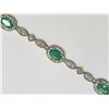 Image 2 : #46-10K WHITE GOLD EMERALD(2.80CT) AND DIAMOND