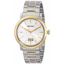 #32-BULOVA TWO-TONE STAINLESS STEEL STRAP,