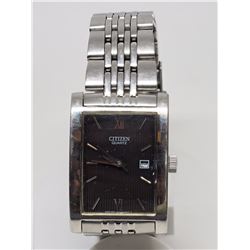 #46-CITIZEN QUARTZ STAINLESS STEEL SILVER
