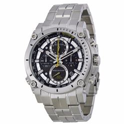 #50-BULOVA STAINLESS STEEL SILVER STRAP,