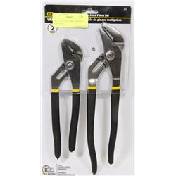 NEW FIX-IT 2PC LARGE GROOVED PLIER SETS