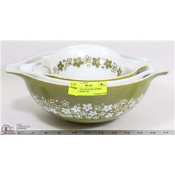 ESTATE 4 PC MATCHING PYREX MIXING BOWL SET