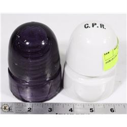 PAIR OF CPR INSULATORS.