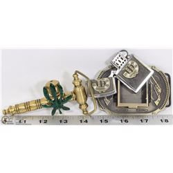 $$$ STYLE BELT BUCKLE AND LIGHTER COMBO SOLD WITH