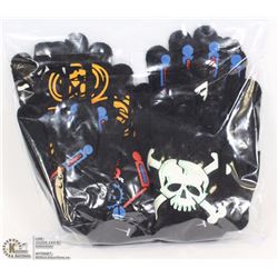6PK GLOW IN THE DARK YOUTH GLOVES