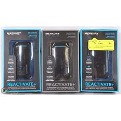 FLAT OF 3 REACTIVATET PORTABLE BATTERY PACKS FOR