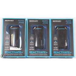 FLAT OF 3 REACTIVATET PORTABLE BATTERY PACKS FOR