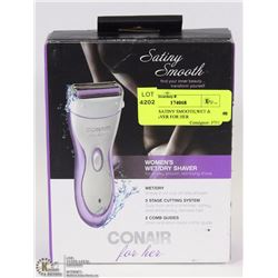 CONAIR SATINY SMOOTH,WET & DRY SHAVER FOR HER